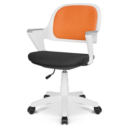 체어포커스 알라딘 플로 화이트바디 의자 AL-368 (패브릭좌판)_이미지