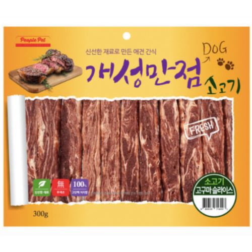 피플펫 ㅤ개성만점 소고기 고구마 슬라이스 300g (1개)_이미지