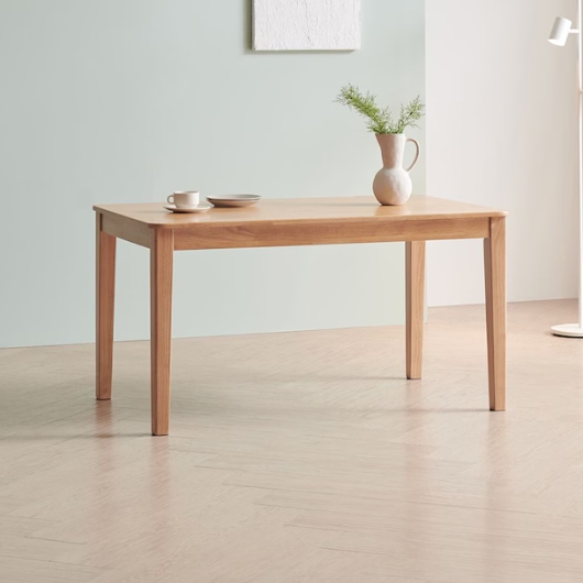 라로퍼니처 누크 고무나무 원목 낮은 식탁 1250 (의자별도)_이미지