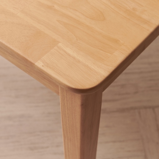 라로퍼니처 누크 고무나무 원목 낮은 식탁 1250 (의자별도)_이미지