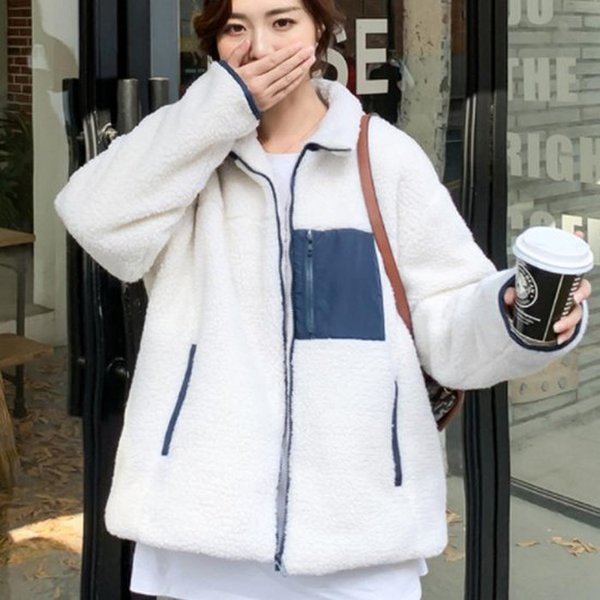 더블디 양털후리스 뽀글이자켓 집업점퍼 플리스 DS레트로 10298634A_이미지