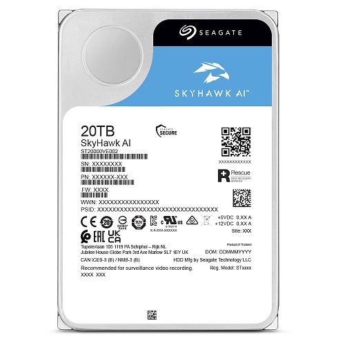 Seagate SkyHawk AI 7200/256M (20TB, ST20000VE002)_이미지