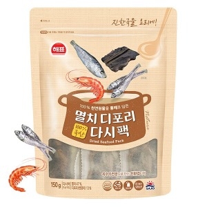 해표 멸치디포리 다시팩 150g(15gx10입) (4개)_이미지