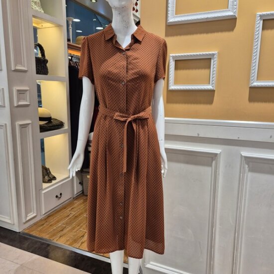 BCBG 미니 사각 프린트 원피스 B4C7O676_이미지