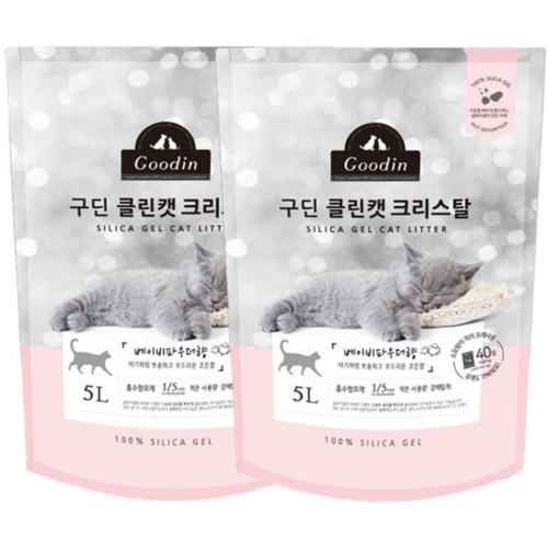 구딘 ㅤ클린캣 크리스탈 베이비파우더향 5L (2개)_이미지