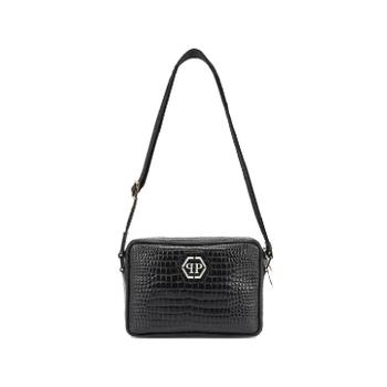 필립플레인 크로커다일 프린트 로고 패치 노트북 가방 SAFAMBC0053_이미지