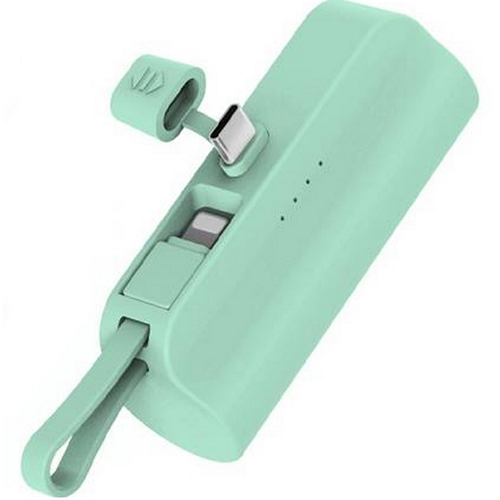 뉴클 도킹형 미니 일체형 보조배터리 NCPB-R5-CHL 5000mAh (C타입+8핀, 2개)