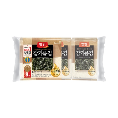 동원F&B 양반 참기름김 4.5g (9개)_이미지