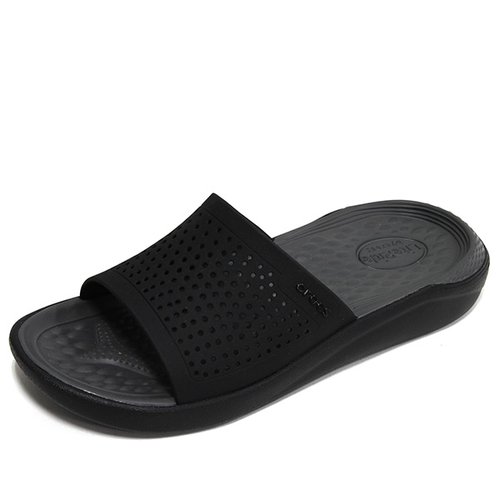 크록스 남녀공용 라이트 라이드 슬라이드_205183-0DD_이미지