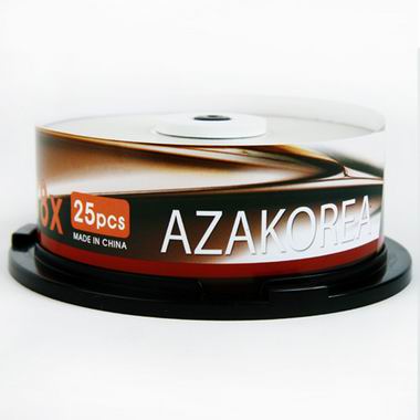 AZA KOREA DVD-R 4.7GB 8x 케익 25장_이미지
