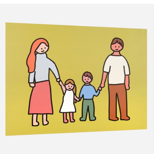 제로퍼제로 A3 포스터 네가족 2 연두