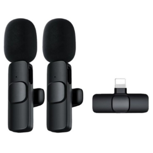 노이즈캔슬링 무선 마이크 (라이트닝, 해외구매)_이미지