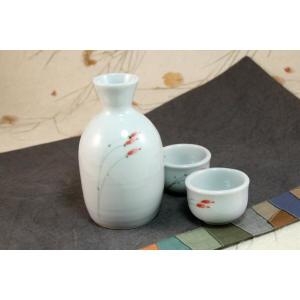 단고재 목련문 도꾸리 250ml 및 잔세트 / 술병 도쿠리 술잔_이미지