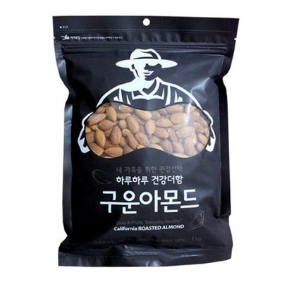 넛츠팜 구운 아몬드 1kg (5개)