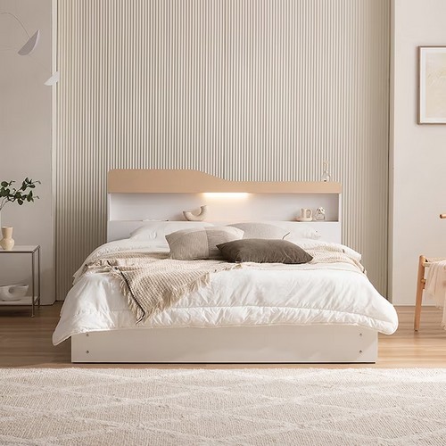 프린홈 위크 리노 서랍 LED침대 SS