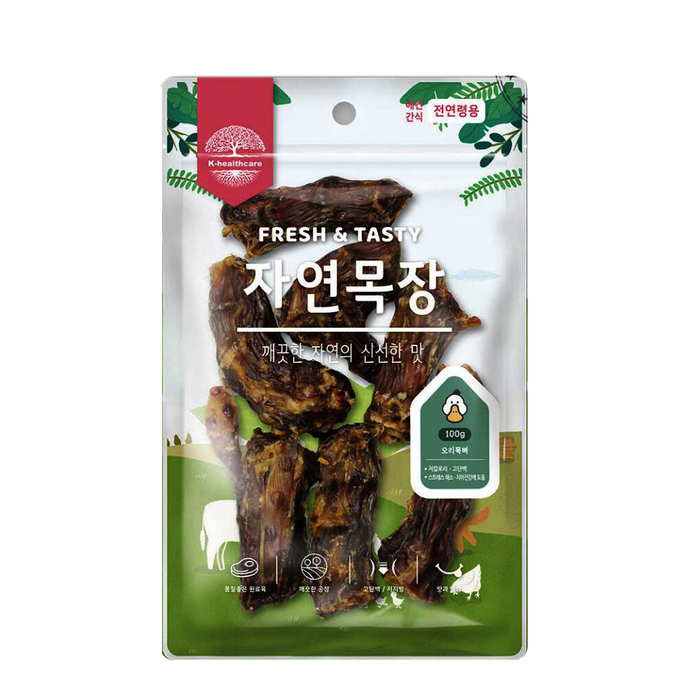 자연목장 오리목뼈 100g