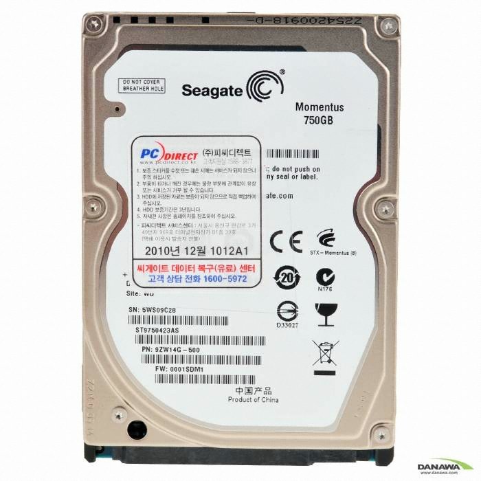 Seagate 750GB Momentus 7200.4 ST9750420AS (SATA2/7200/16M/��Ʈ�Ͽ�)