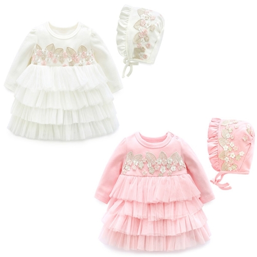 엠케이 봄봄봄 유아 원피스 보넷세트 0-12개월 203838_이미지