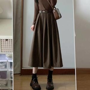 예쎄 맞드뮤어룩플레어롱스커트 S4FSK411A