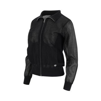 엘르골프 소매 시스루 풀오픈 가디건 6L43701_이미지