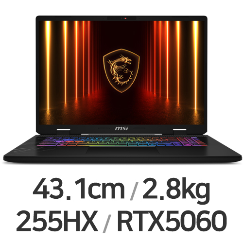 MSI 크로스헤어 17 HX AI D2XWFKG-U7 QHD+ (SSD 4TB)