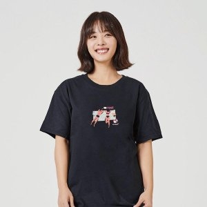 키밍 rest 여름포인트룩 반팔코디 데일리반팔티 면티 W71740F_이미지