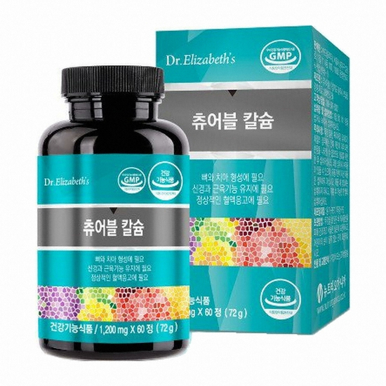 닥터엘리자베스 츄어블 칼슘 60정 (4개)