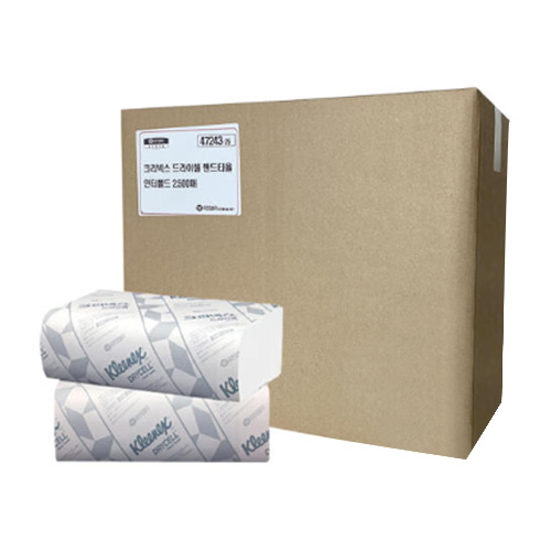 크리넥스 드라이셀 핸드타월 인터폴드(47243) (2,500매)_이미지