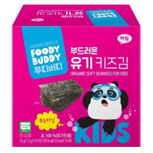 하림 푸디버디 부드러운 유기 키즈김 15g이미지입니다. 누르면 해당 게시물로 새창이동합니다.