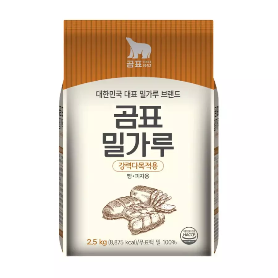 곰표 밀가루 강력다목적용 2.5kg이미지입니다. 누르면 해당 게시물로 새창이동합니다.
