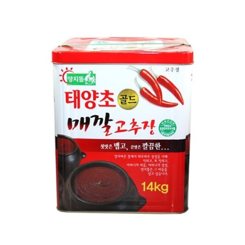 양지뜰 태양초 매깔고추장 14kg (1개)_이미지