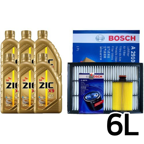 SK엔무브 지크 X9 LS 5W30 6L + 보쉬필터 쌍용 코란도 투리스모 디젤_이미지