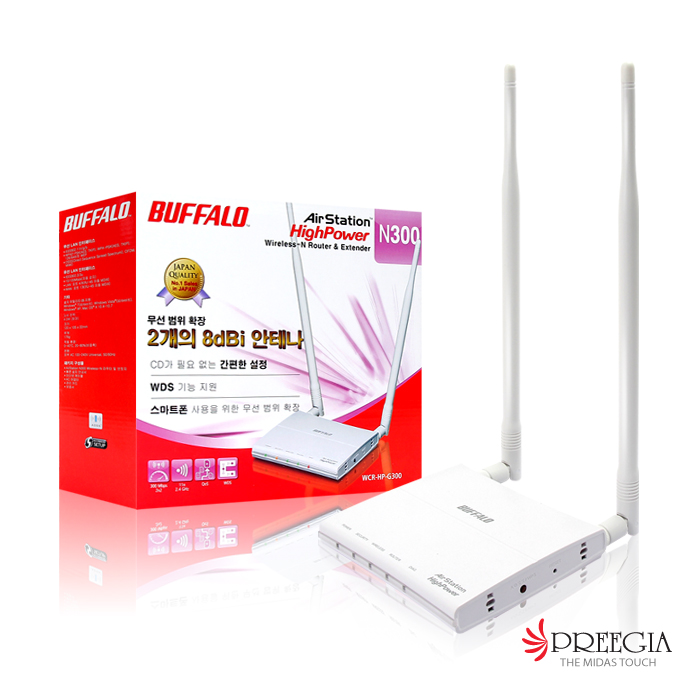 BUFFALO WCR-HP-G300 유무선공유기_이미지