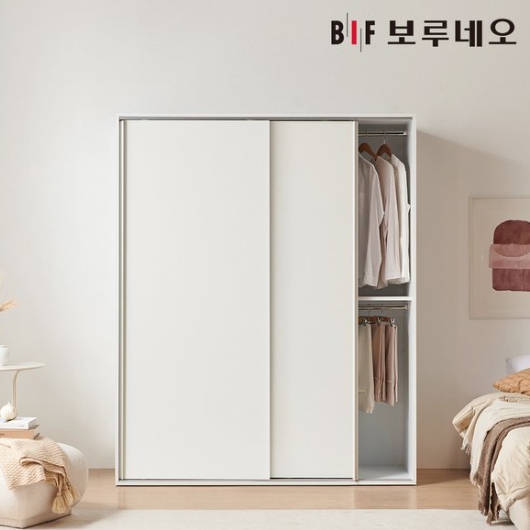 BIF보루네오 루시 행거형 E0등급 슬라이딩 옷장 1600_이미지