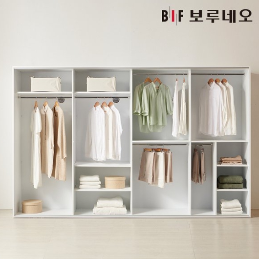 BIF보루네오 루시 행거형 E0등급 슬라이딩 옷장 1600_이미지