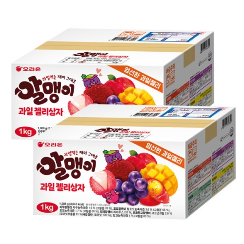 오리온 알맹이 과일젤리상자 1008g (2개)_이미지