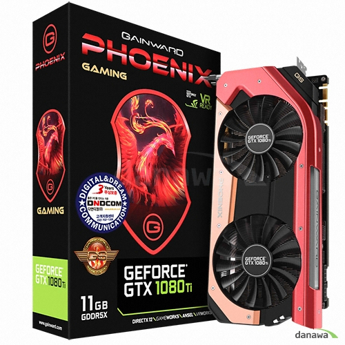 GAINWARD 지포스 GTX1080 Ti 피닉스 GS D5X 11GB 디앤디컴_이미지