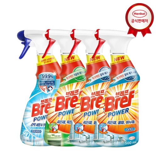 헨켈홈케어 브레프 파워 욕실용 500ml (4개)