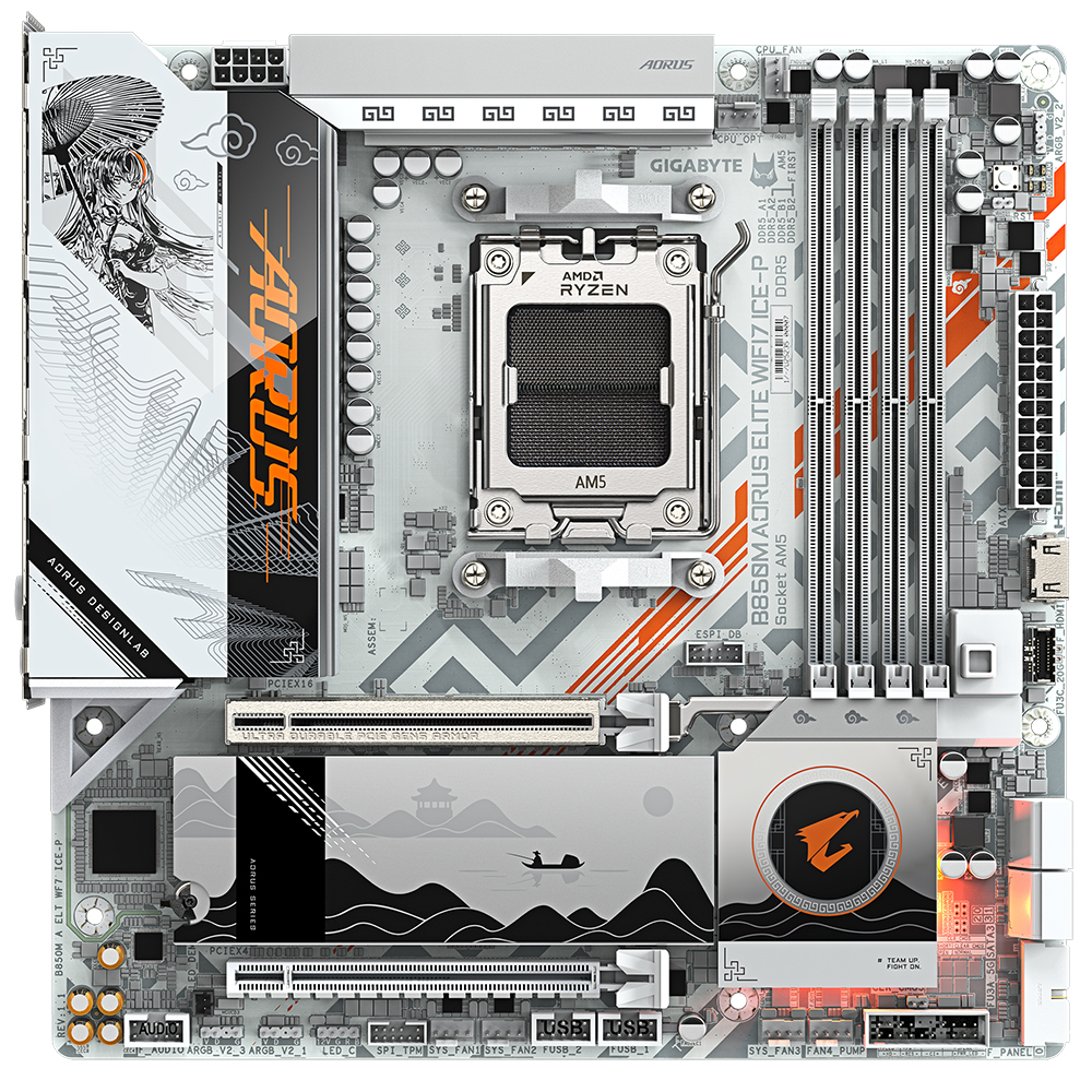 GIGABYTE B850M AORUS ELITE WIFI7 ICE-P �Ǿ���Ʈ