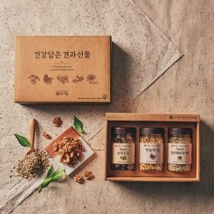 유기샘 친환경견과 선물세트 3종 1호 440g