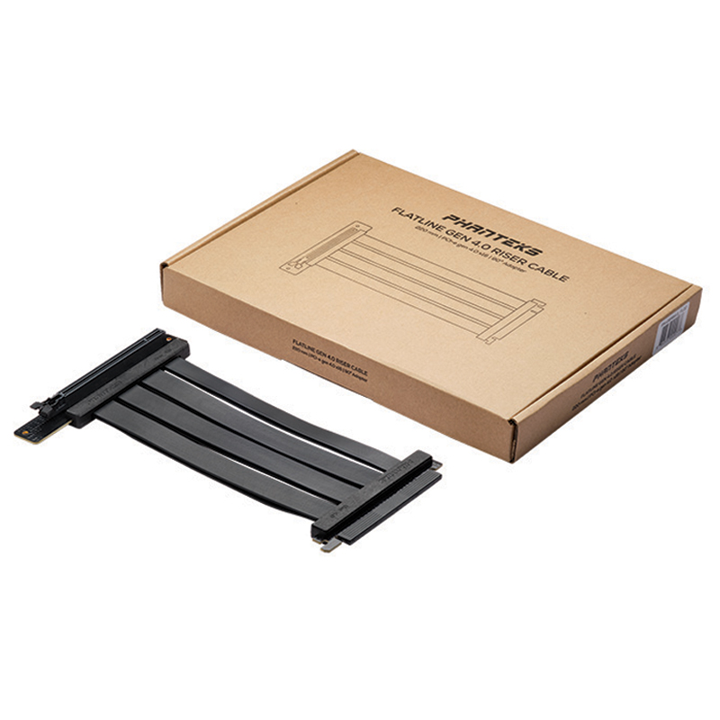 Phanteks VERTICAL GPU RISER EXTENDER PCIe 4.0 (Flatline 220mm/90)_이미지