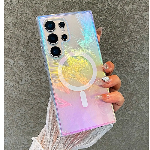 수나르 갤럭시S25 FE 홀로그램 오로라 맥세이프 하드 케이스_이미지