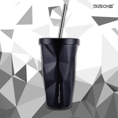키친아트 스텐레스 스톤 텀블러 500ml 모던블랙_이미지