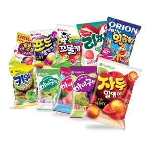 오리온 젤리 마이구미+왕꿈틀이+꼬물탱외 총9개
