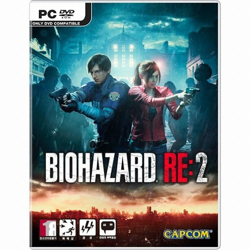 바이오하자드 RE:2 한글판 PC, 패키지디스크_이미지