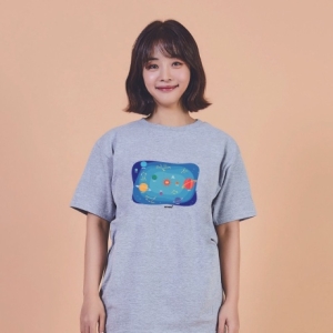 오너클랜 키밍 우주 목성 태양 화성 별자리 그래픽티셔츠 5888962