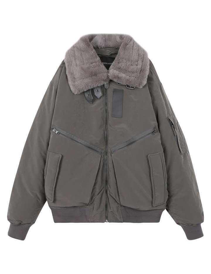 버커루 남성 카라탈부착 MA 다운 점퍼 B224DW470P