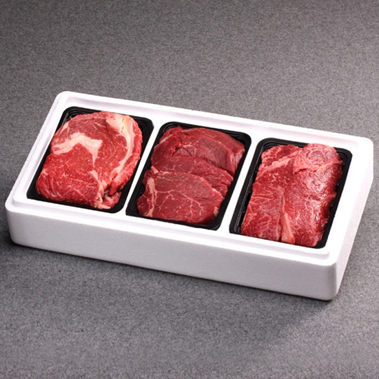 영주농협파머스마켓 영주한우 실속 가족 3종 구이세트 2호 1.2kg (1개)