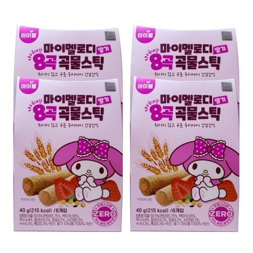 개미식품 마이멜로디 곡물스틱 딸기 40g (32개)_이미지