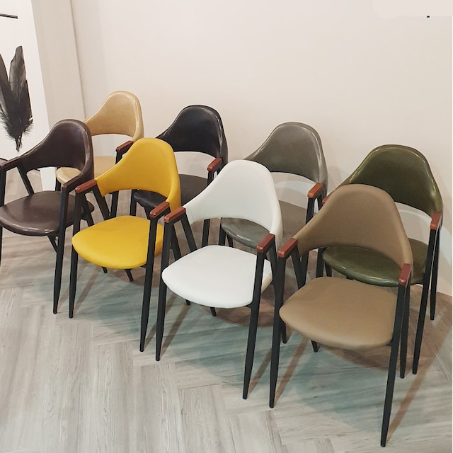 비올렛 철제 콤비 의자